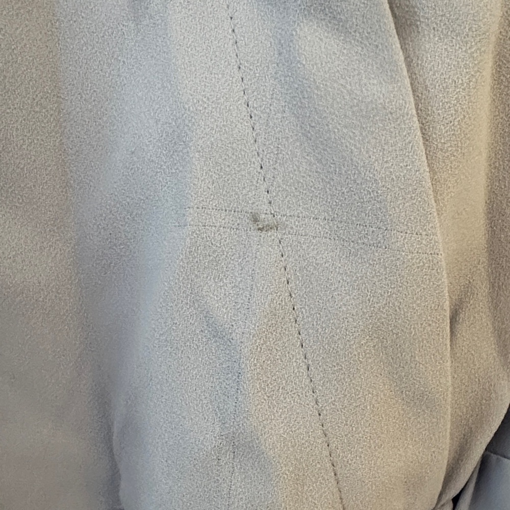 J. Crew Soft Blue V-Neck Wrap Blouse - Picture 4 of 4